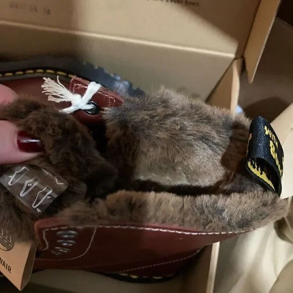 Dr. Martens | 1460 Serena Aburzzo Lug Sole Leather Boots - Picture 8 of 9